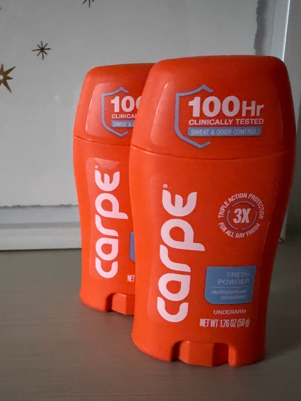 Carpe Fresh Powder Antiperspirant Deodorant Stick — Orange